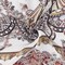 Red-Multi Famous Designer Viscose Paisley Border Printed Chiffon Fabric By the Yard